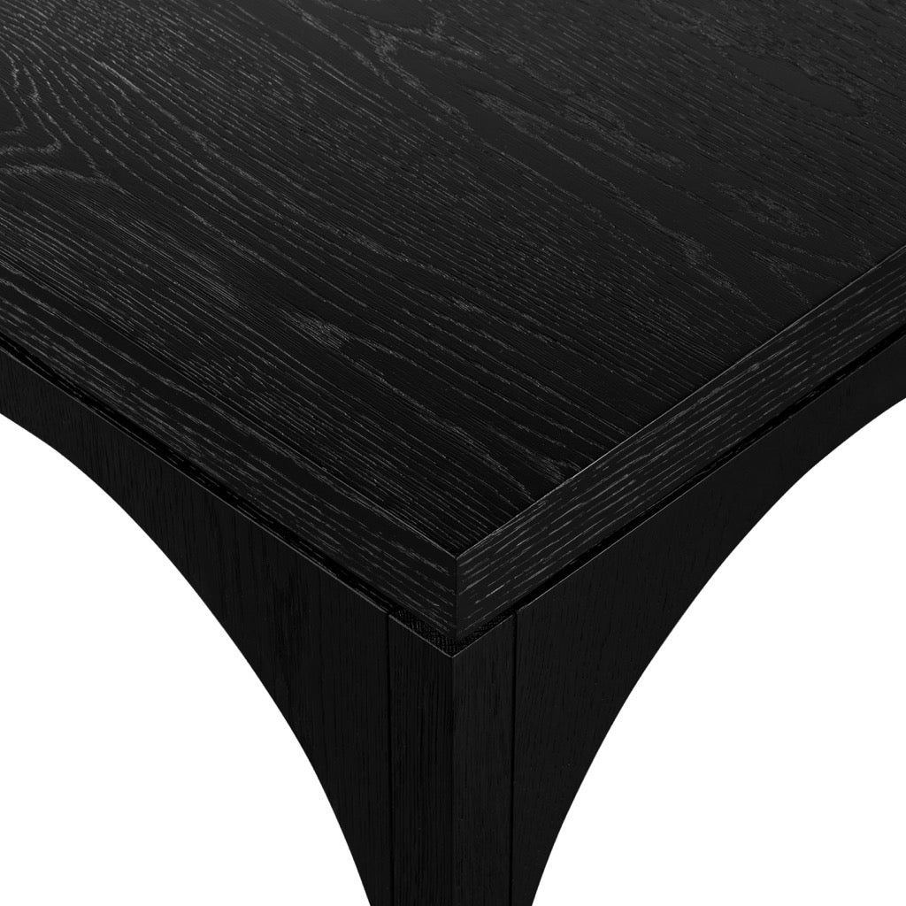 Amara Modern Coffee Table - Black Wooden Living Room Furniture for Small Spaces | Stylish Center Table for Home Decor & Lounge Areas