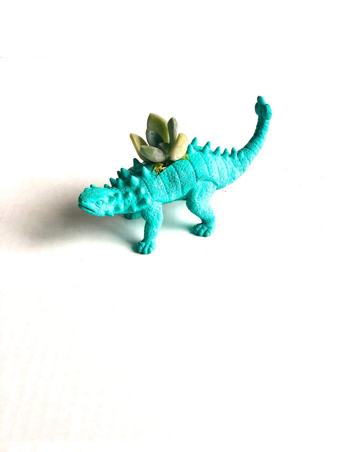 Dinosaur Terrarium Planter - Mini Succulent Planter with Dinosaurs for Home & Office Decor | Perfect for DIY Fairy Garden, Kids Room, and Desk Decorations