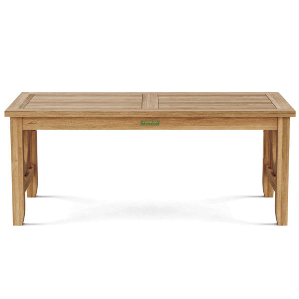 Modern Rectangular Coffee Table - Solid Wood Living Room Furniture for Small Spaces - Perfect for Home, Office, and Lounge Decor