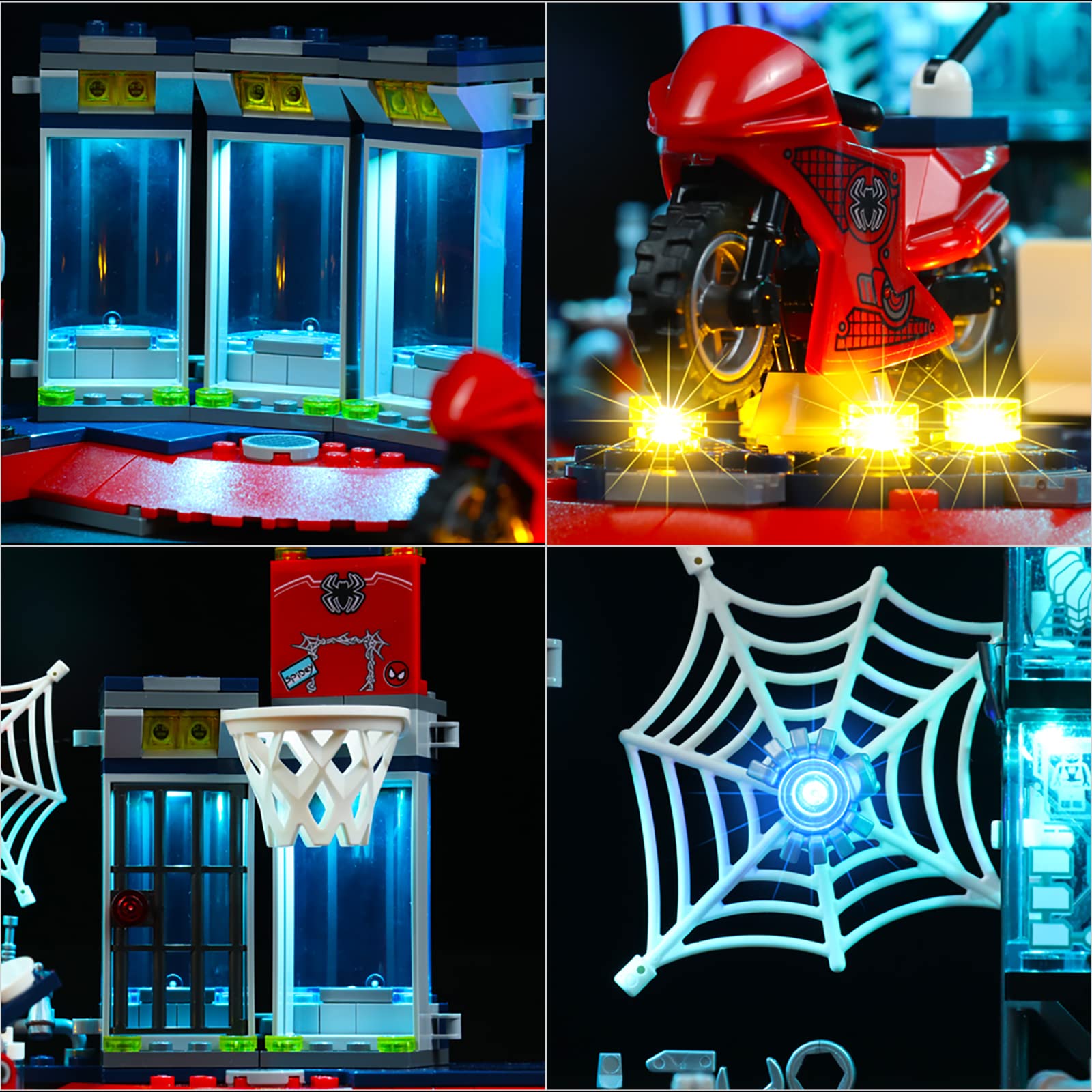 BrickBling LED Light Kit for Lego Spiderman Building Set 76175 - DIY Lighting Decoration for Lego Models (Lights Only, No Lego Included) | Perfect Gift for Spider-Man Fans | Enhance Your Lego Display for Home, Office, or Collection Showcase