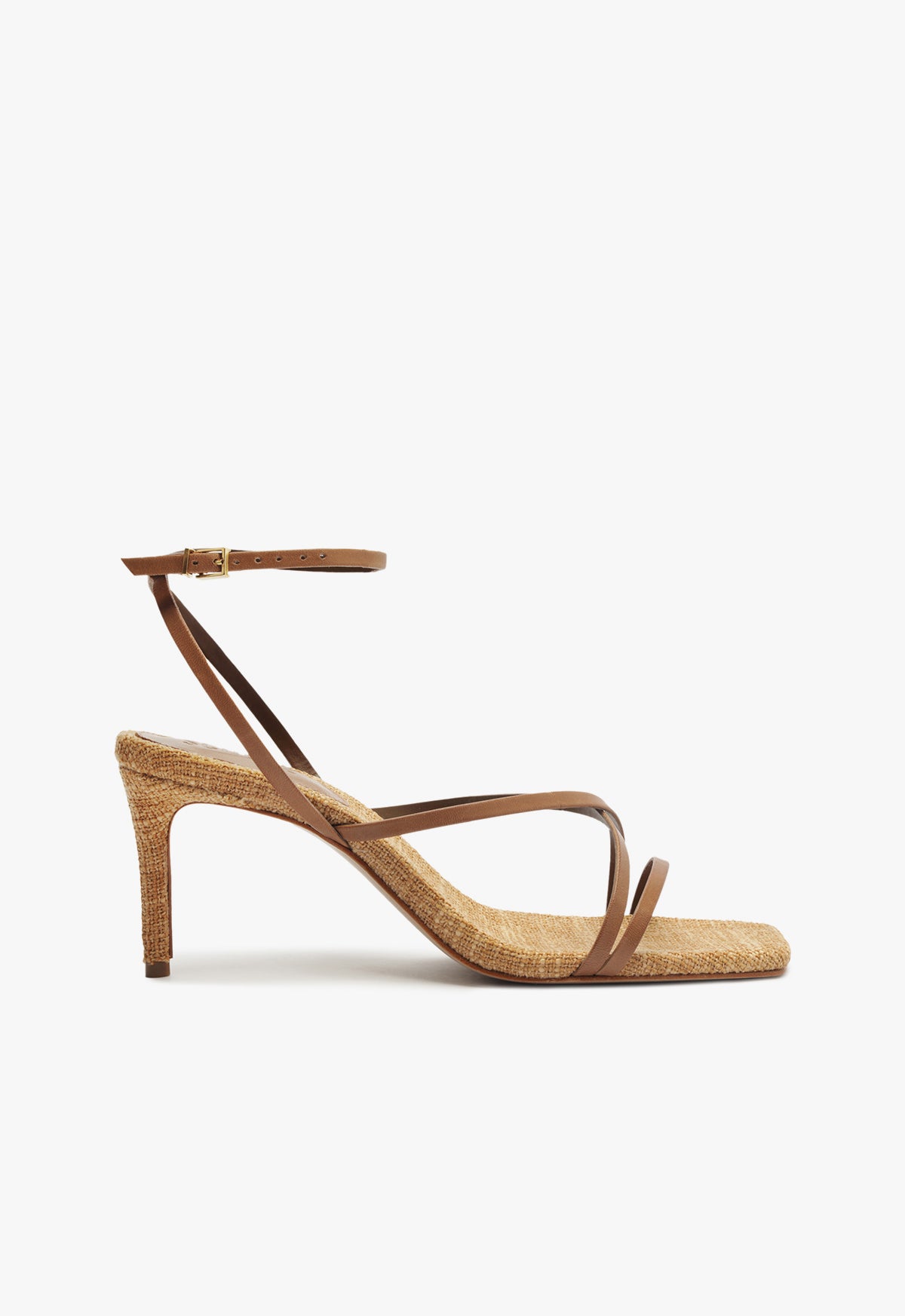 Bari Mid Atanado Leather Sandal with 2.5 Inch Heel - Comfortable Women's Casual Sandals for Summer Outfits, Beach, and Vacation Wear