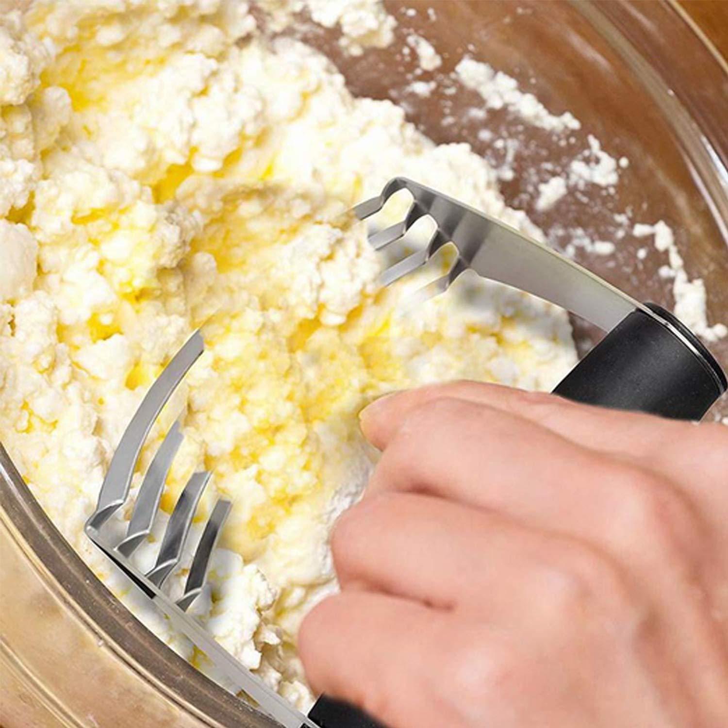 Premium Stainless Steel Biscuit & Pastry Cutter Set - Professional Dough Blender Baking Tools for Cookies, Pies & Pastries - Ideal for Home Bakers & Commercial Kitchens