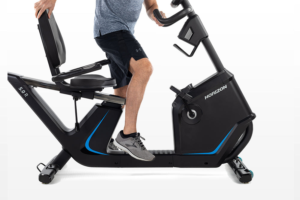 Horizon 5.0 R Recumbent Exercise Bike - Comfortable Home Fitness Equipment for Seniors & Rehab | Perfect for Low-Impact Workouts, Physical Therapy & Home Gym