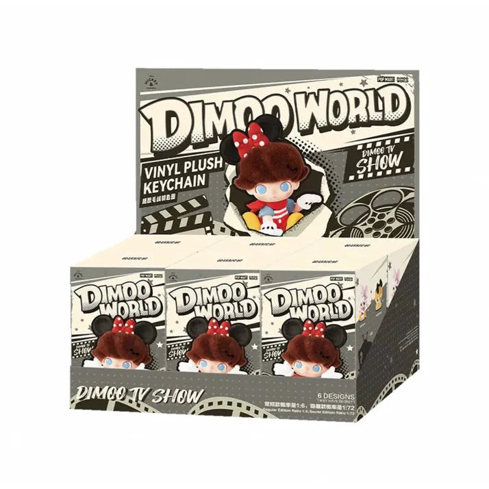 Pop Mart DIMOO World x Disney Series Vinyl Plush Keychain - Cute Collectible Blind Box Toy for Fans (Perfect for Backpacks, Gifts & Disney Merchandise Collection)