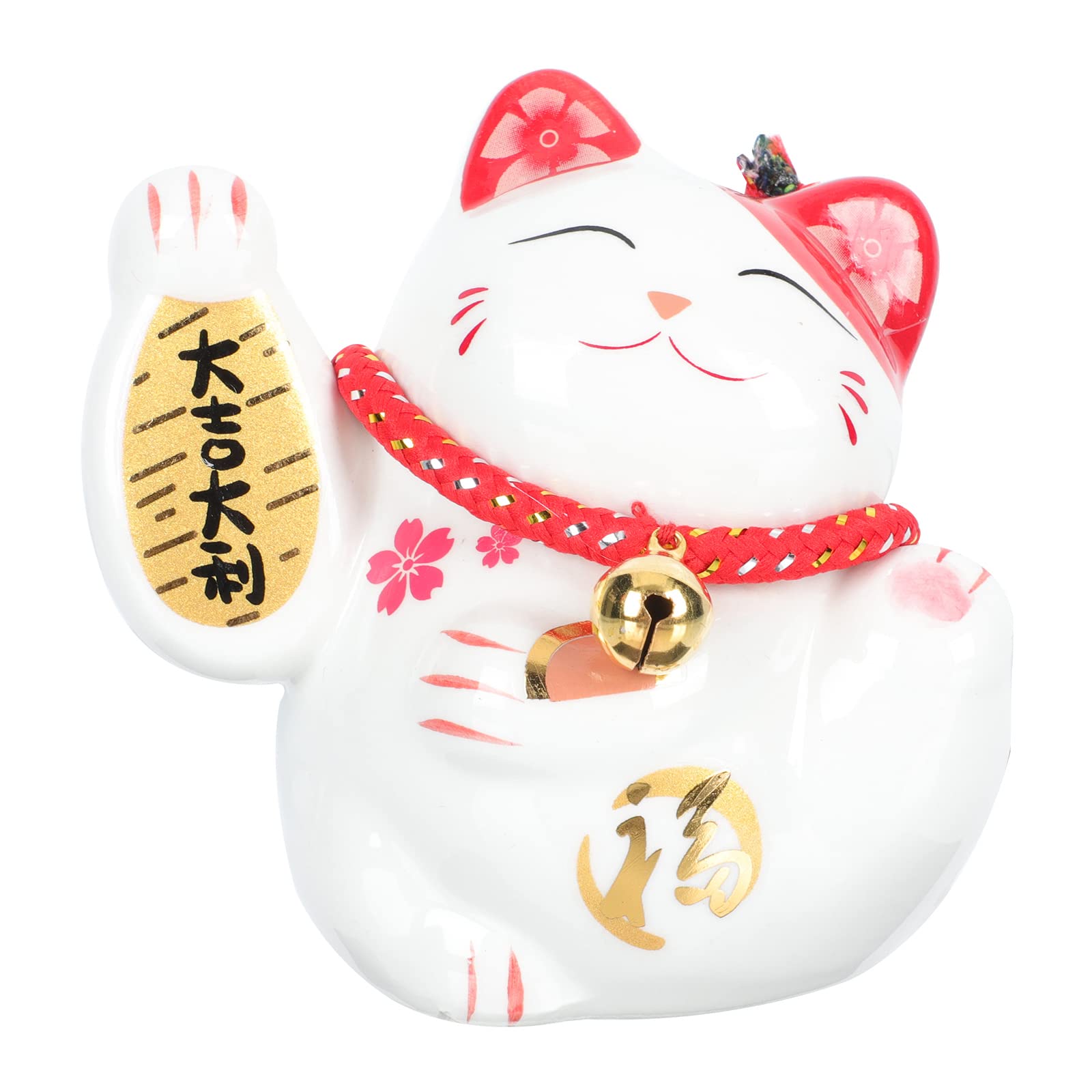 Lucky Ceramic Fortune Cat Car & Home Decor for Good Fortune