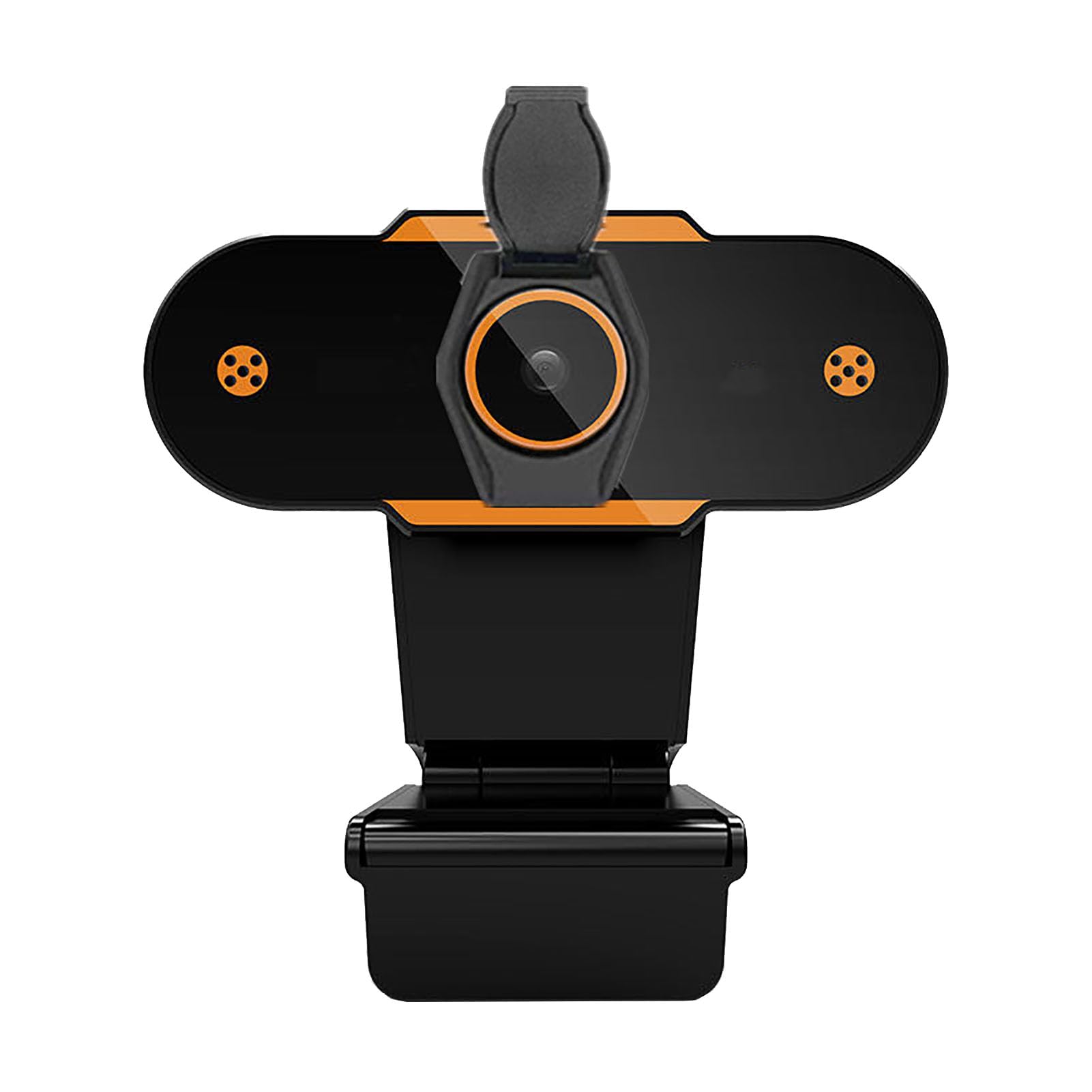 DAUERHAFT HD Webcam with Microphone - USB 2.0 Plug & Play Computer Camera for Online Classes, Video Conferencing, Remote Work & Distance Learning - Compact Portable Design for Laptop & Desktop PC