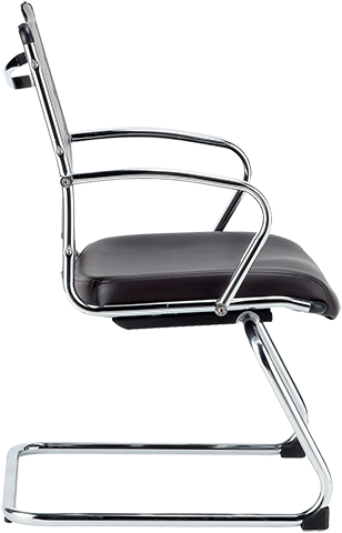 Eurotech Europa LE833 Genuine Leather Guest Chair - Premium Office Seating for Reception, Conference & Waiting Areas - Comfortable & Stylish for Professional Spaces