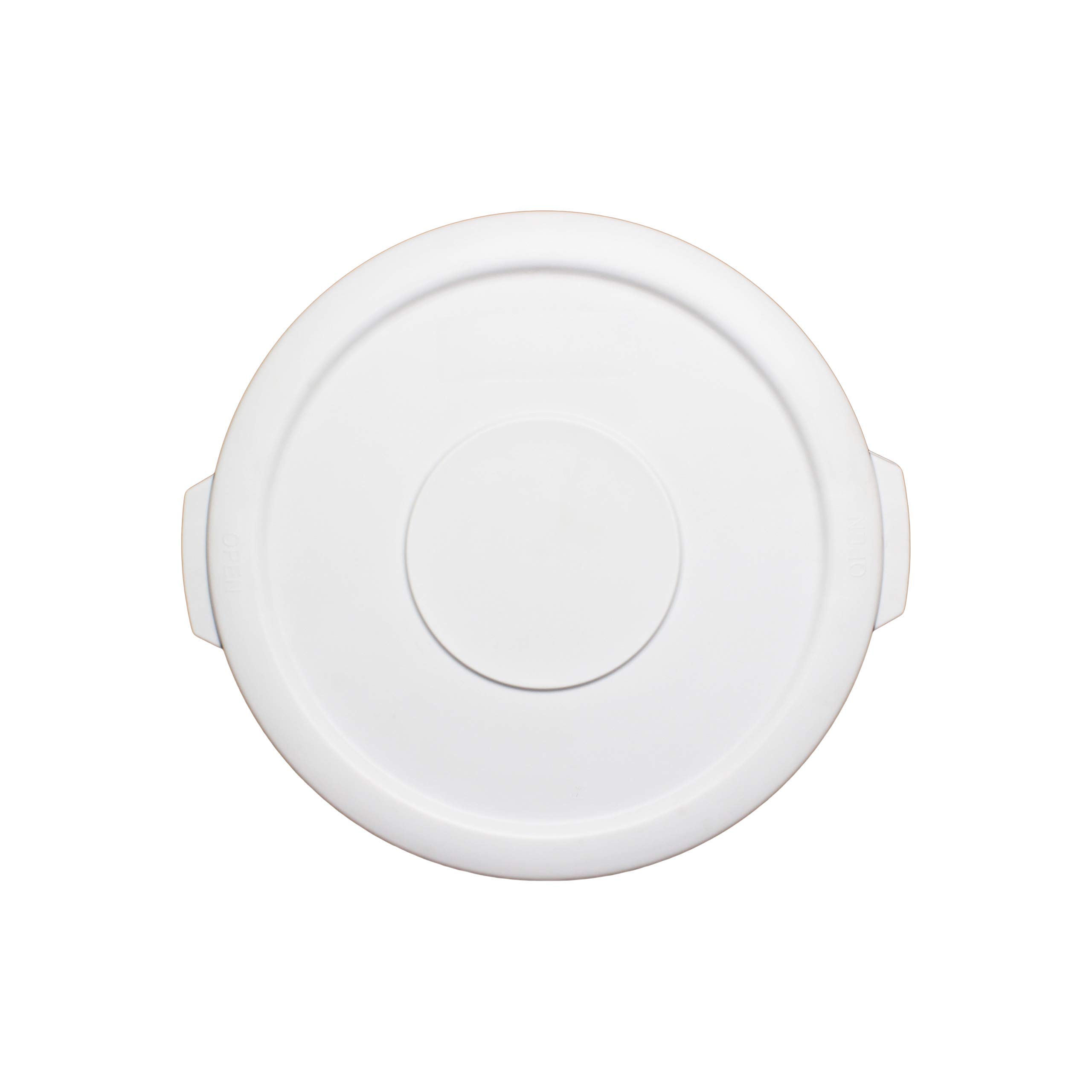 Thunder Group 20 Gallon Trash Can Lid - White - Durable & Secure Fit - Perfect for Kitchen, Office, or Outdoor Use
