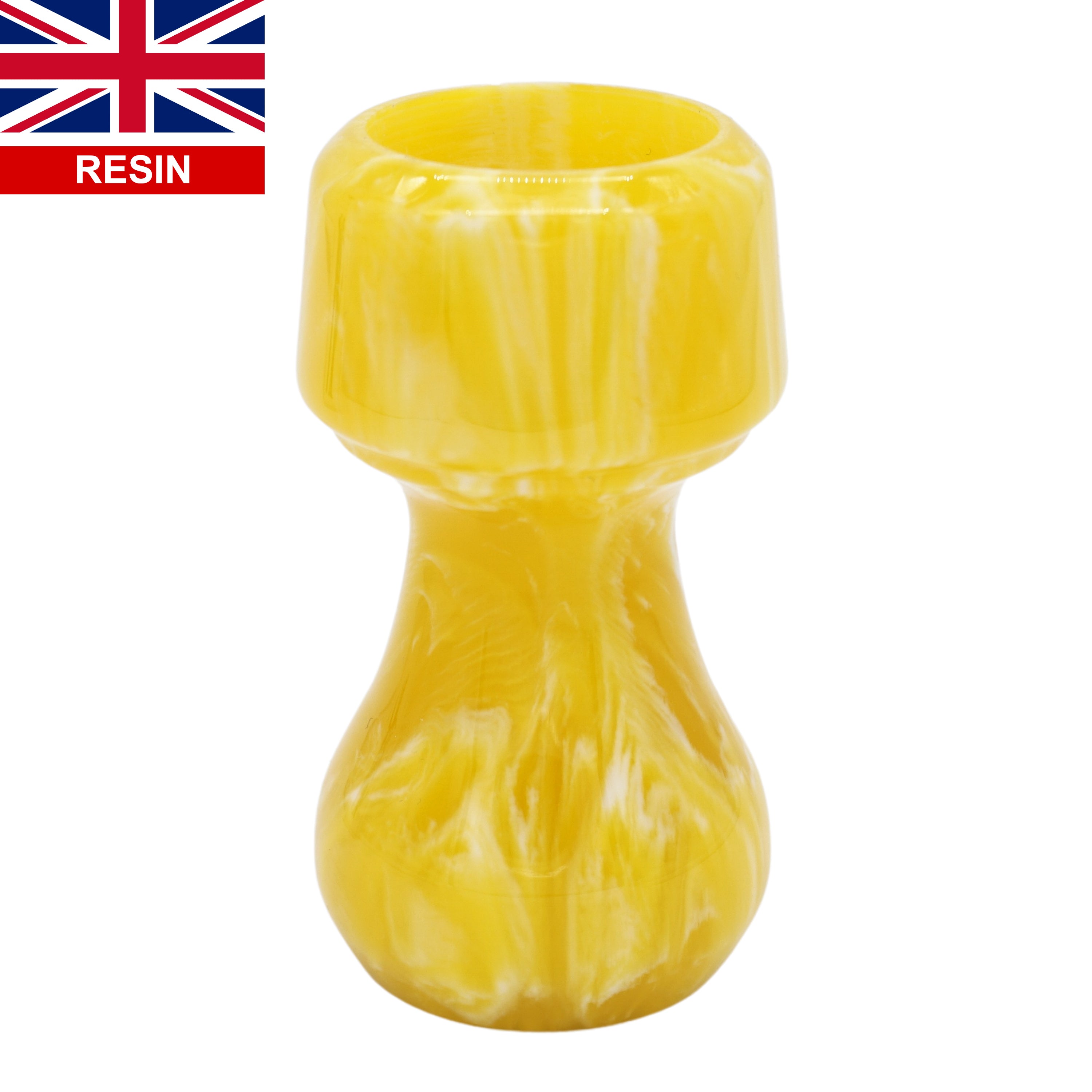 Premium Handcrafted Lemon Drop Shaving Brush Handle - Fits 24mm & 26mm Knots - Perfect for Wet Shaving & Grooming Gifts