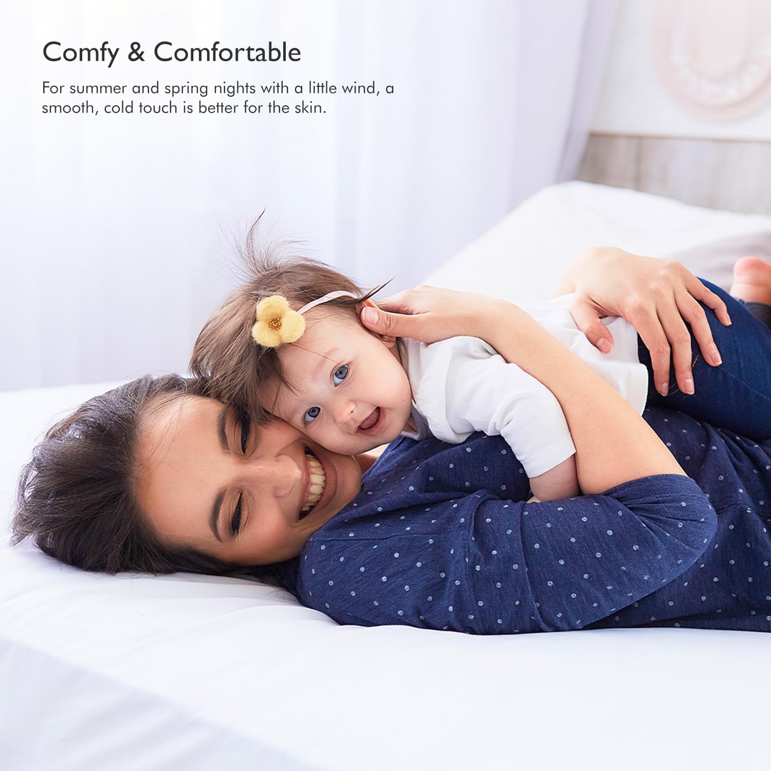 Premium Cooling California King Flat Sheet - 100% Bamboo Rayon Bed Sheet, Ultra Soft & Breathable, Light Grey (Cal King) | Perfect for Hot Sleepers & Luxury Bedroom Decor