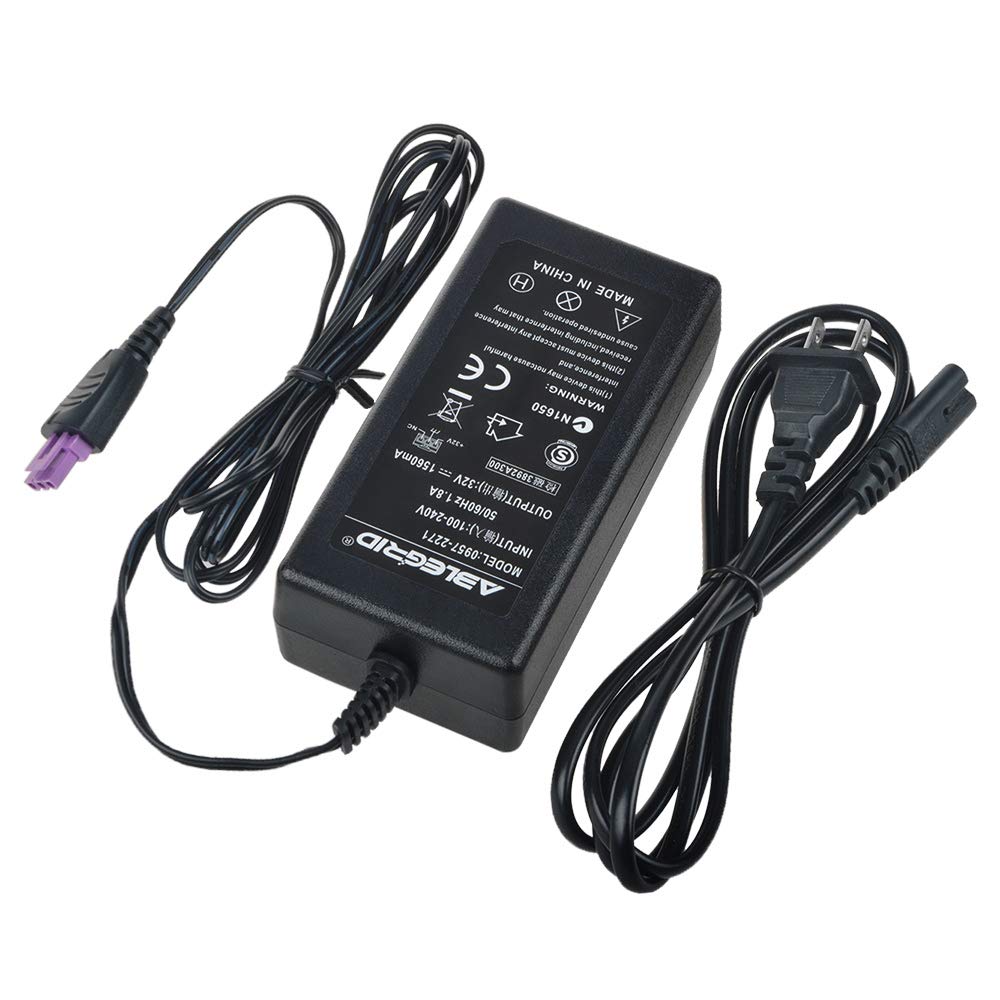 ABLEGRID AC Adapter Power Supply Cord for HP Deskjet F4580 All-in-One Inkjet Printer - Replacement Charger PSU for Home & Office Use