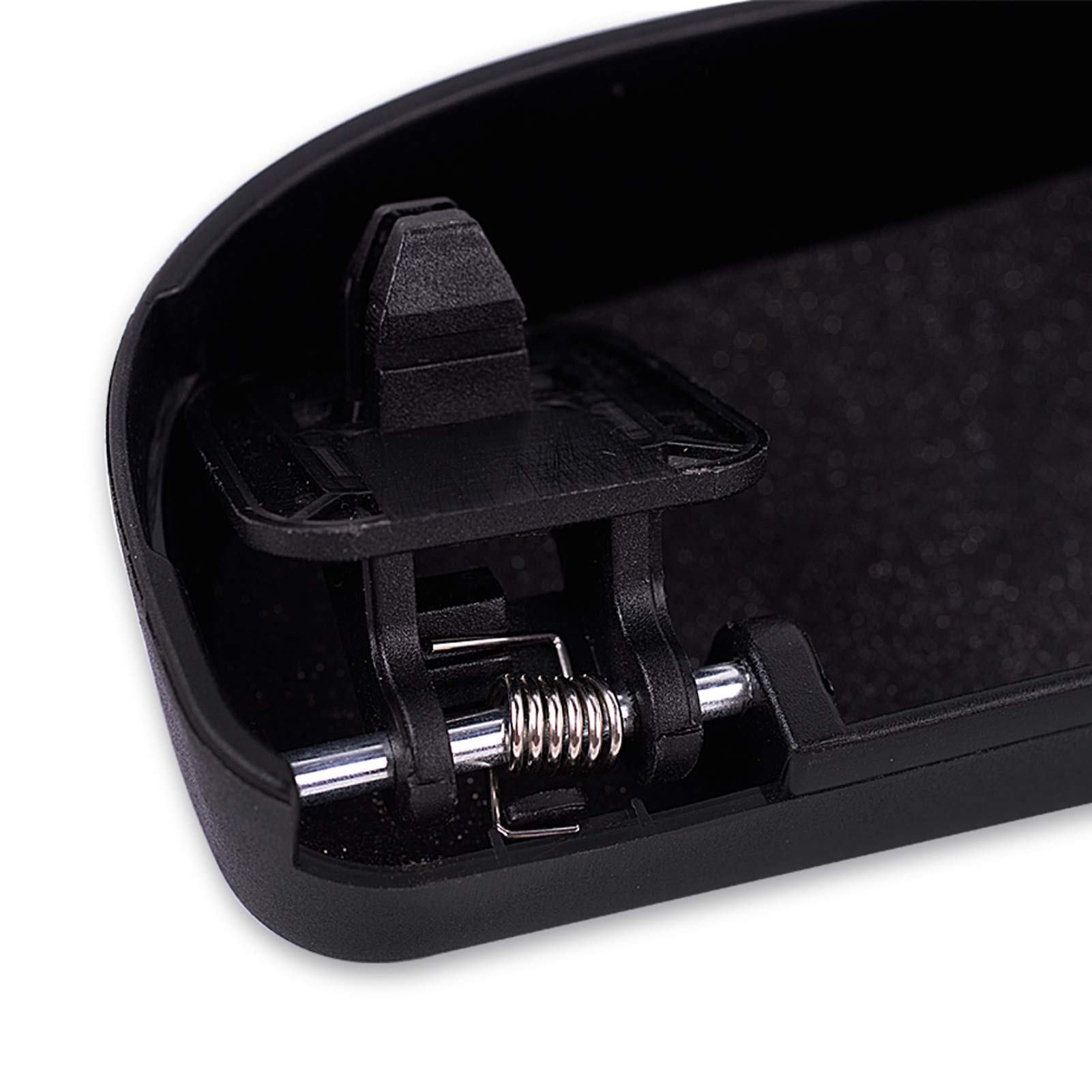 Runmade Sunglasses Holder - Black Storage Case Compatible with BMW 3/5/6/7/X3/X5/X7 Series - Fits Driver Side Overhead Grab Handle (E70 E90 F10 F15 F30 G30) - Perfect for Car Organization & Eyewear Protection