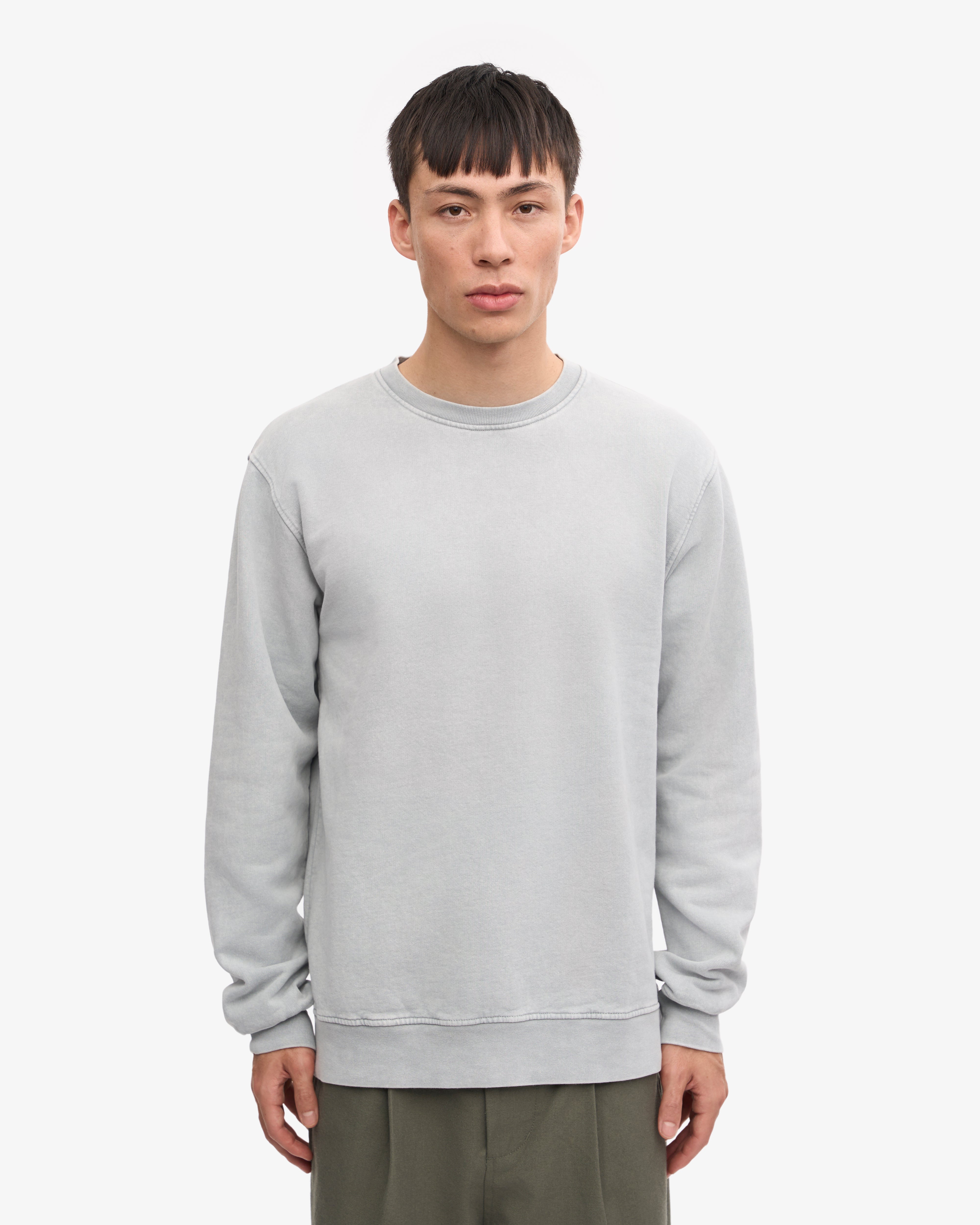 Classic Organic Cotton Crew Neck T-Shirt for Men - Faded Grey - Soft & Comfortable Casual Wear for Everyday Outfits