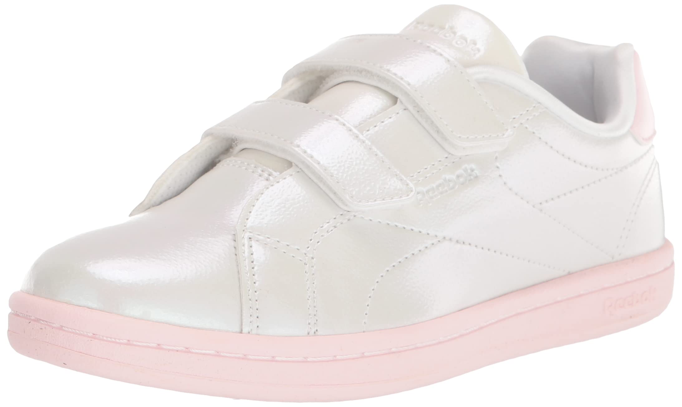 Reebok Girls' Complete Clean 2.0 Hook & Loop Sneakers - Lightweight Comfortable Athletic Shoes for School, Gym & Everyday Wear