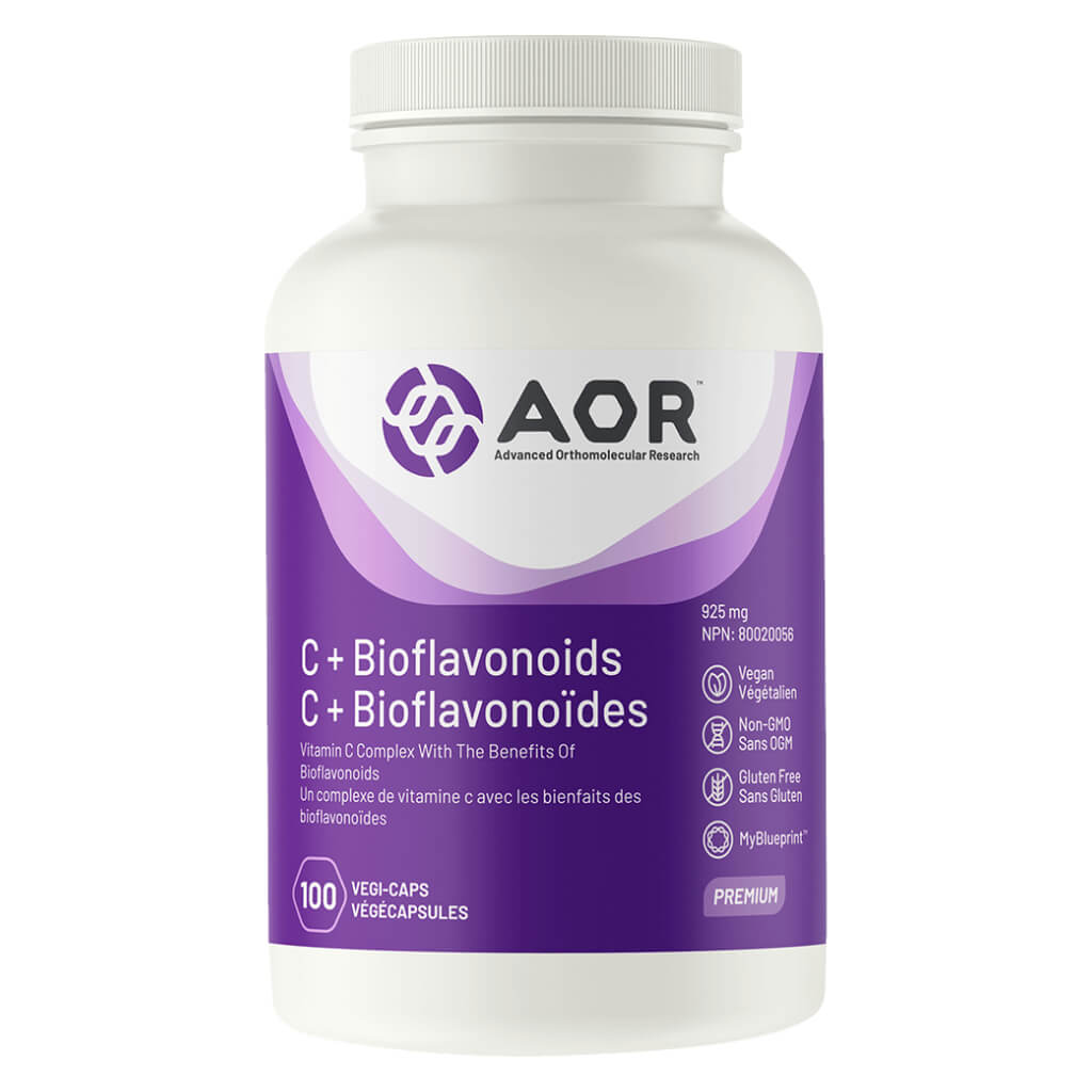 Premium C + Bioflavonoids 925mg - 100 Vegan Capsules for Immune Support, Antioxidant Protection & Collagen Production - Daily Supplement for Cold & Flu Season, Skin Health & Energy Boost