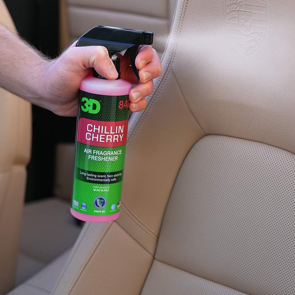 3D Car Air Freshener - 16oz Long-Lasting Chillin Cherry Scent | Eliminate Odors & Freshen Your Car Interior | Perfect for Road Trips, Daily Commutes & Gifts