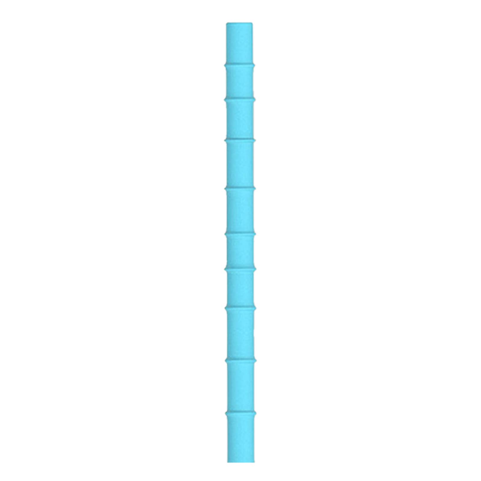 TEEGUI 12mm Silica Glass Drinking Straws - Colorful, Odorless, Reusable & Eco-Friendly for Smoothies, Cocktails & Beverages - Perfect for Home, Bar & Travel (Sky Blue, One Size)