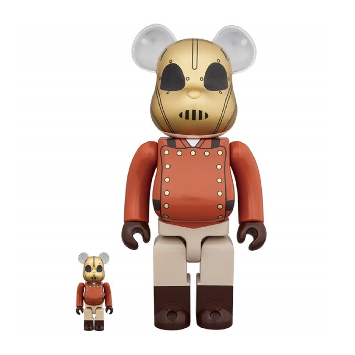 Medicom Bearbrick Disney The Rocketeer 100% & 400% Collectible Figure Set - Perfect for Disney Fans, Toy Collectors, and Home Display