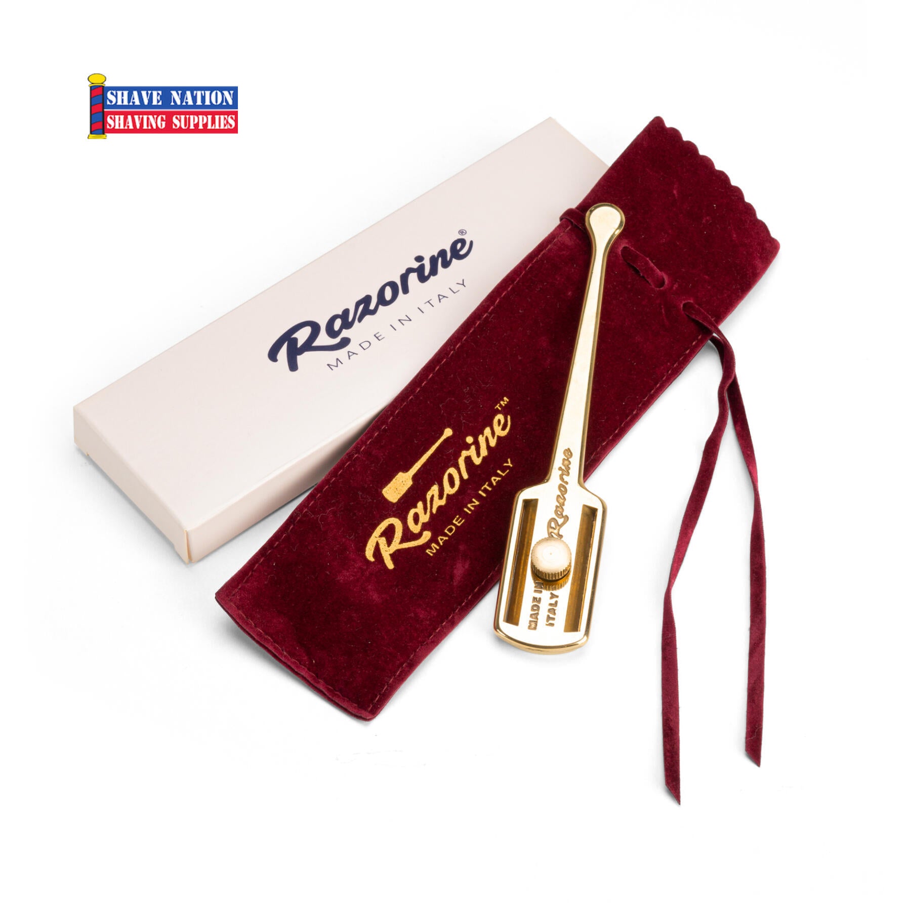 Professional Razorine Shavette Straight Edge Razor - Barber Quality Stainless Steel Shaving Knife for Men's Wet Shaving & Beard Grooming - Perfect for Home Use, Barbershops & Travel Shaving Kit