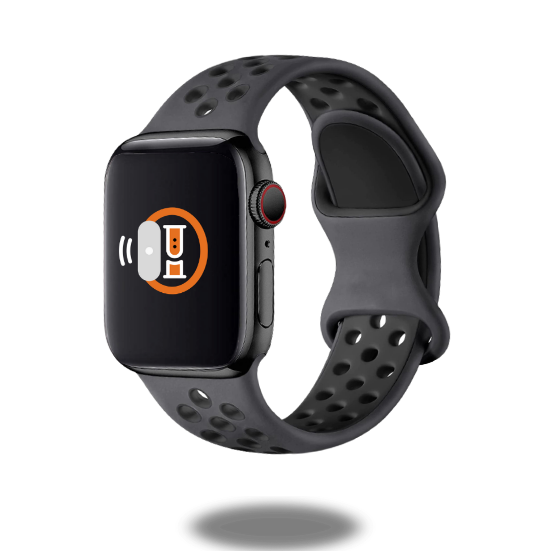 Premium Sport Silicone Double Buckle Wristband - Adjustable & Sweatproof for Running, Gym & Outdoor Activities