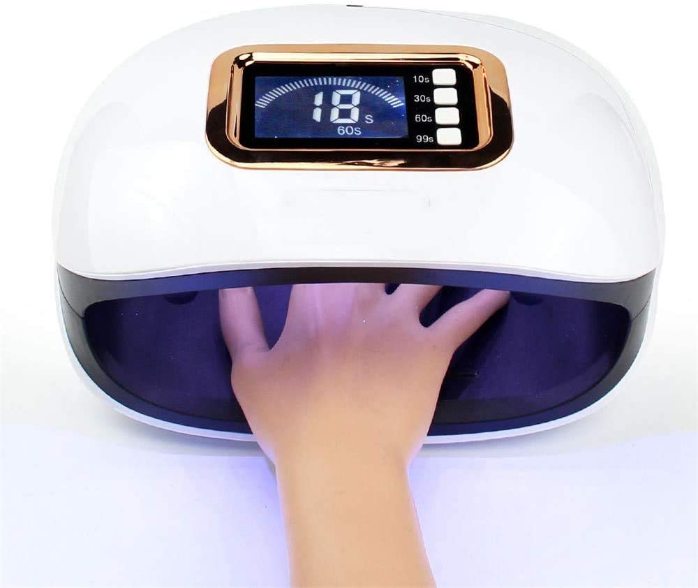 72W UV LED Nail Dryer with Smart Sensor & LCD Display - Professional Fast Curing Lamp for Gel Polish, Acrylic & Nail Art - Perfect for Home Salon, Manicures, Pedicures & DIY Nail Designs - Ideal for Nail Techs & Beauty Enthusiasts - Quick Drying for Gel Polish, Acrylic Nails & Nail Art at Home or Salon - Essential for Nail Salons, Home Use, and Professional Manicure Services - Great for Wedding, Party, Spa Day, and Self-Care Moments