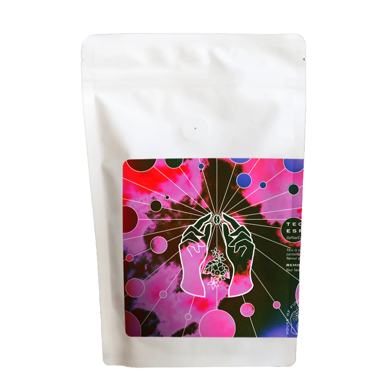 House of Funk Technicolour Whole Bean Espresso Coffee - 250g Premium Arabica Beans for Rich Flavor - Perfect for Home Brewing, Espresso Machines & Coffee Lovers