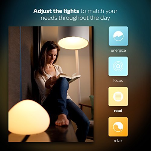 Philips Hue White Ambiance Smart LED Bulbs 2-Pack - A19 60W Equivalent Dimmable Light Bulbs - Compatible with Alexa, Apple HomeKit & Google Assistant - Perfect for Bedroom, Living Room & Smart Home Lighting (California Residents)