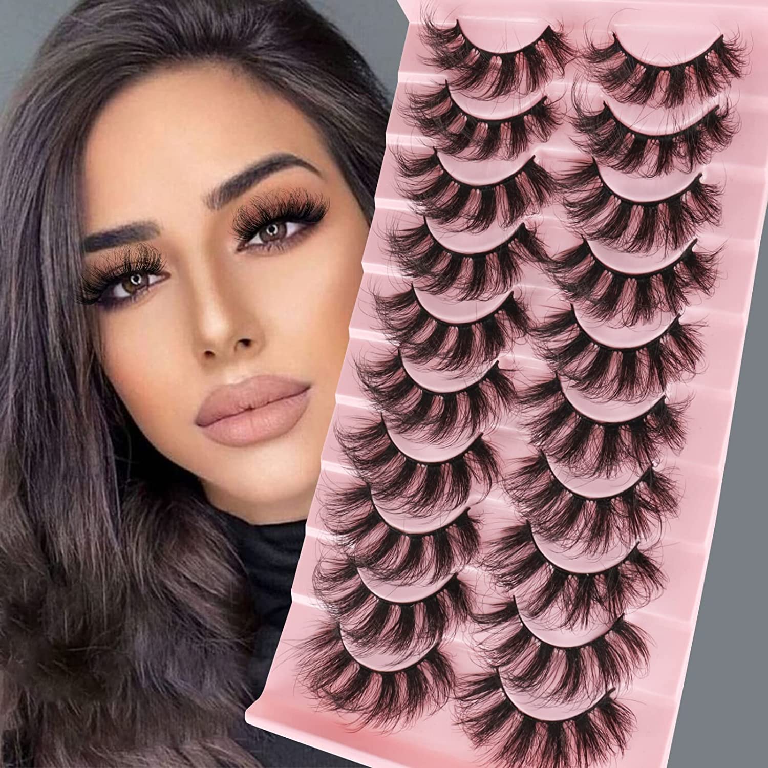 Natural False Eyelashes for Women - Voluminous & Reusable Lashes - Perfect for Parties, Weddings & Daily Wear (Free Shipping on Orders Over $35)