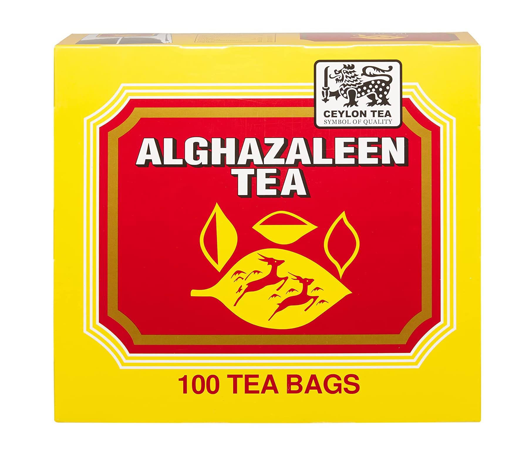 Premium Pure Ceylon Black Tea Bags - 100 Count (2g Each) in Elegant Gift Box | Rich Flavor & Aroma | Perfect for Morning Boost, Afternoon Relaxation & Office Use