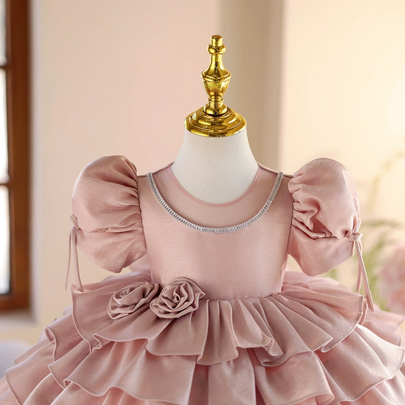 Adorable Pink Princess Birthday Dress for Girls - Perfect for Birthday Parties, Photo Shoots & Special Occasions