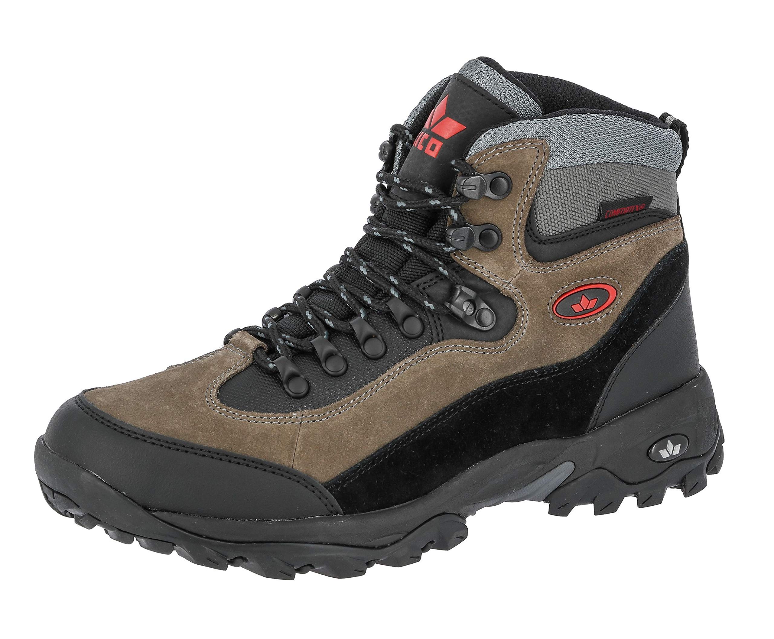 Lico Men's High Rise Hiking Shoes - Waterproof & Lightweight Outdoor Boots for Mountain Trekking, Camping & Trail Running - Durable Comfortable Hiking Footwear for Men