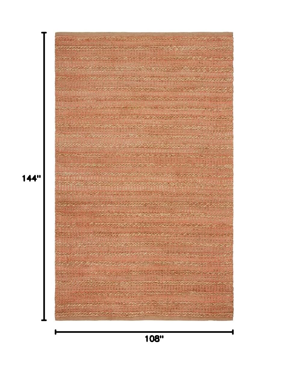 LR Home Ox Bay Quinn Interwoven Fuchsia Natural Area Rug - Soft & Durable Handwoven Rug for Living Room, Bedroom, or Office Decor