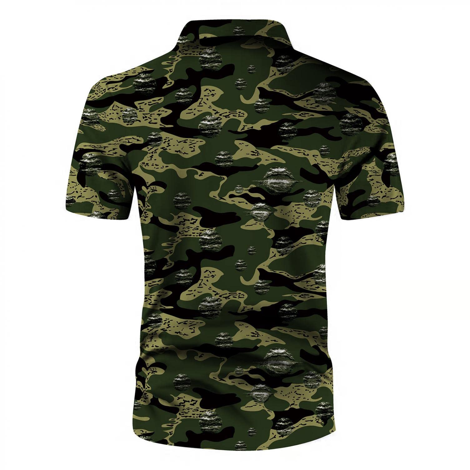 Men's Hawaiian Shirt - Floral Print Casual Short Sleeve Button Down Shirt for Beach Vacation, Summer Party & Tropical Holiday Wear