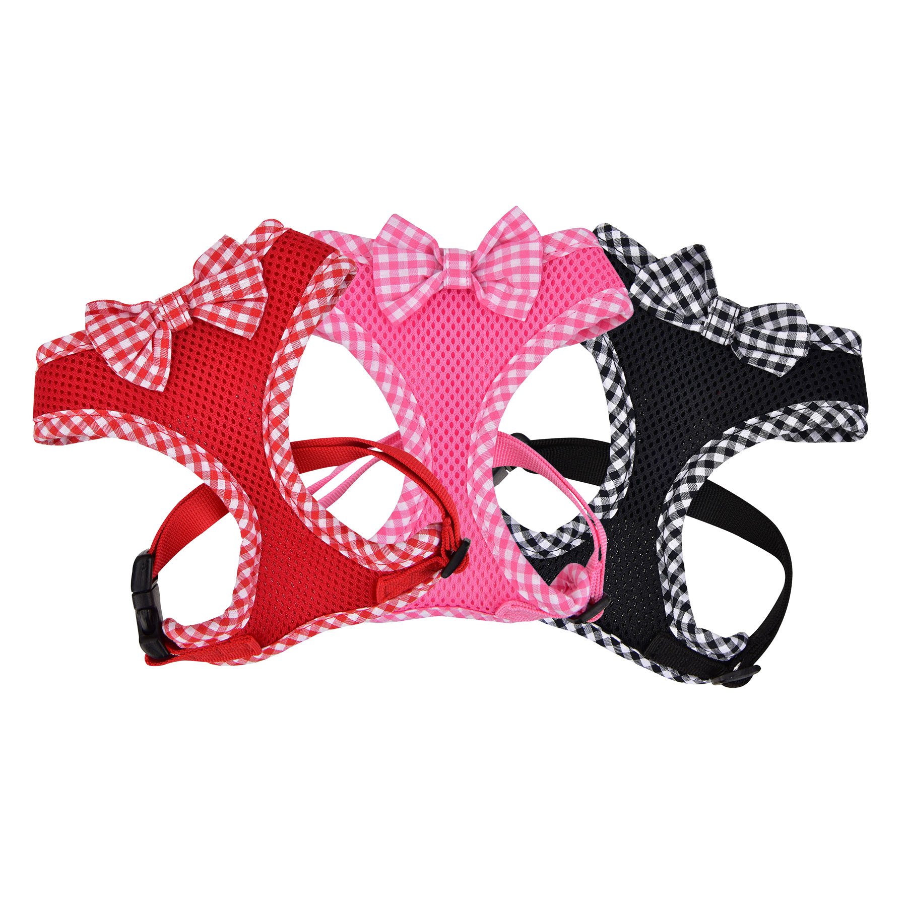 Evie Dog Harness for Small Dogs - Adjustable & Breathable Red Pet Harness - Perfect for Walking, Hiking & Outdoor Adventures