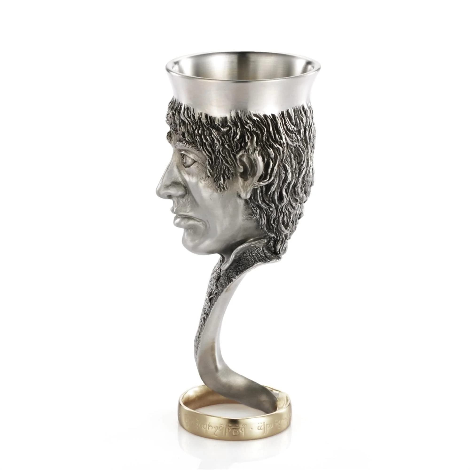 Royal Selangor Handcrafted Pewter Frodo Goblet - Lord of The Rings Collectible for Fans | Elegant Drinking Cup for Wine, Beer & Fantasy Themed Parties