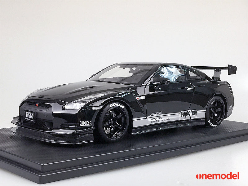 HKS Performance Tuned Nissan GT-R Premium Black Supercar - High-Speed Racing & Luxury Driving Experience