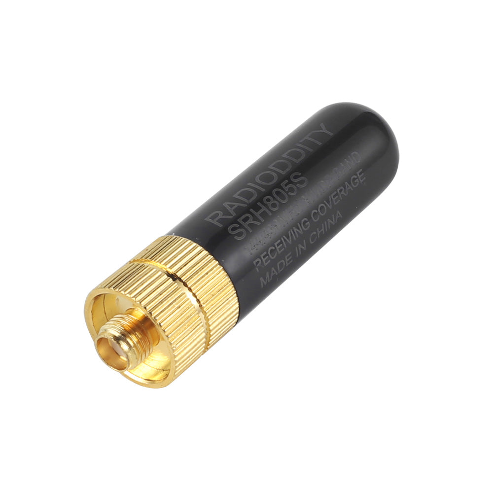 Radioddity SRH805S 1.97 Inch Dual Band VHF/UHF 144-430MHz SMA Female High Gain Antenna for Ham Radio, Walkie Talkie & Emergency Communication - Perfect for Outdoor Adventures, Camping and Survival Gear