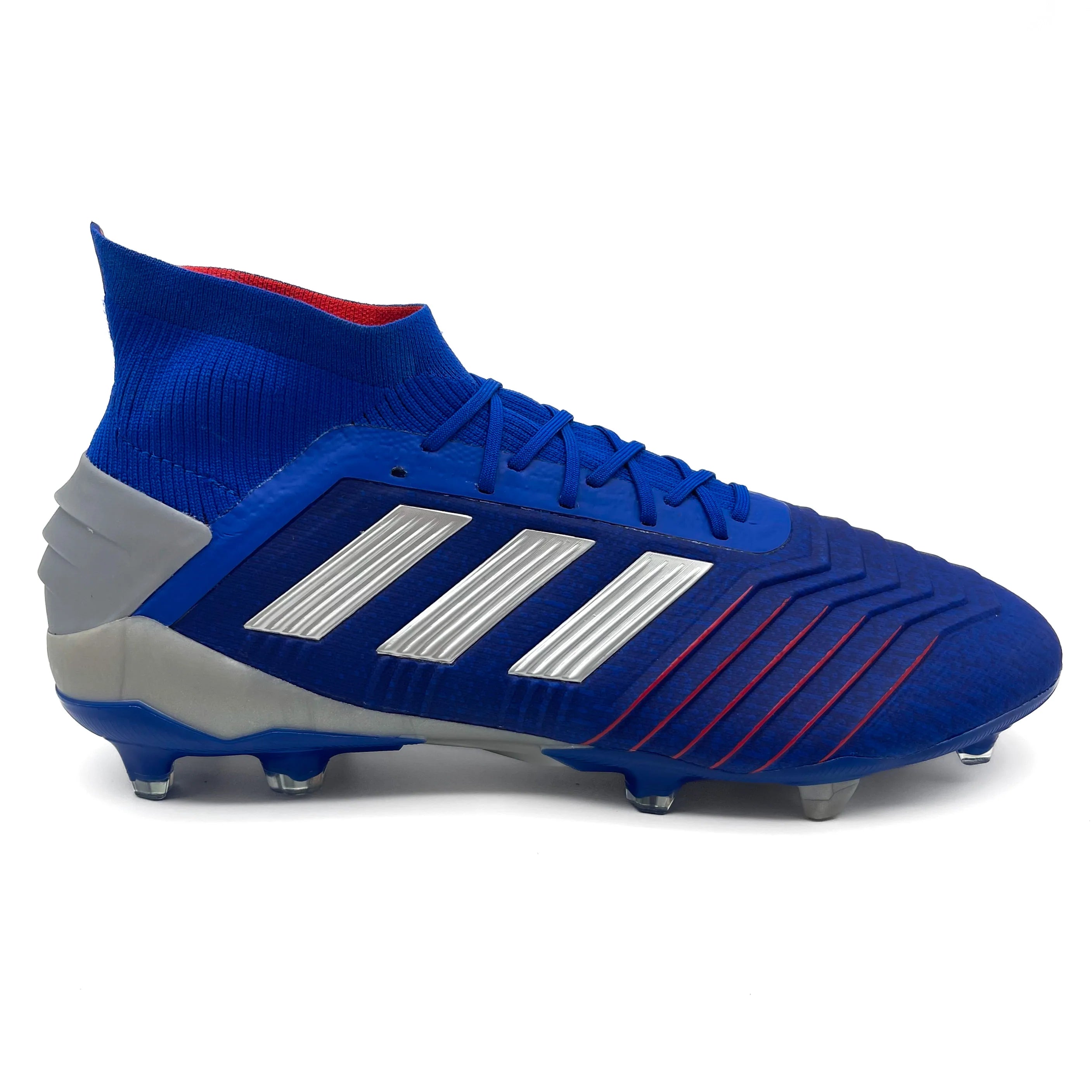 Adidas Predator 19.1 FG Soccer Cleats - Bold Blue Football Shoes for Men | Firm Ground (FG) Studs for Outdoor Matches & Training Sessions