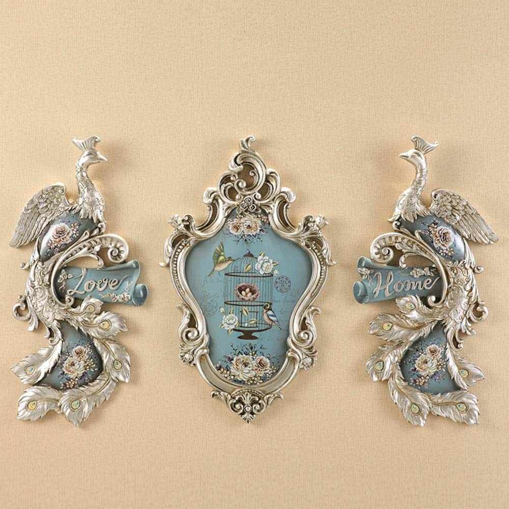 Eummit Blue Wall-Mounted Home Decor - Creative Hanging Wall Art for Living Room, Dining Room & Porch - Elegant TV Background Decoration & Pendant Accent Piece | Perfect for Modern Interior Design & Housewarming Gifts