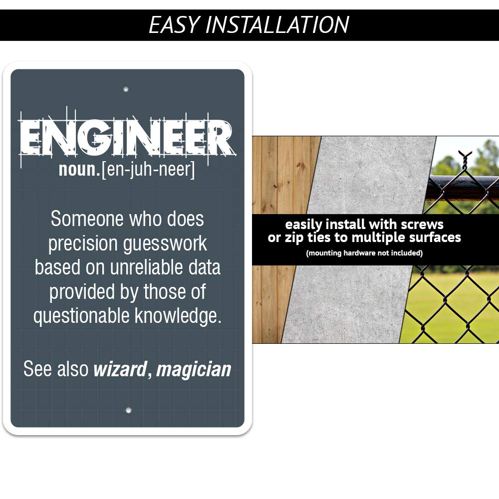 Architect Sign Parking Signs for Blueprint & Architecture Designers | 20