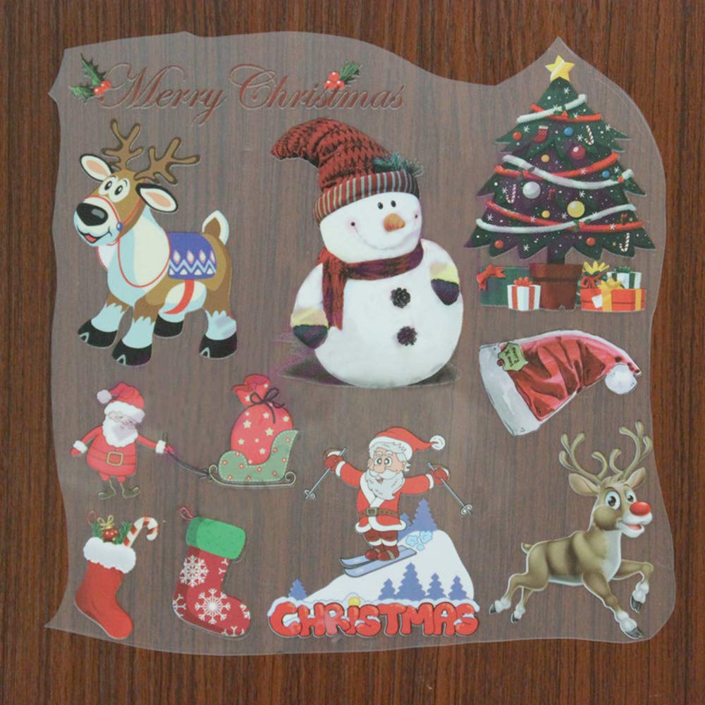 LOOGOOL Christmas Iron-On Appliques - Xmas Heat Transfer Patches for Clothing, DIY Holiday Decorations - Perfect for Sweaters, Hats & Gift Wrapping