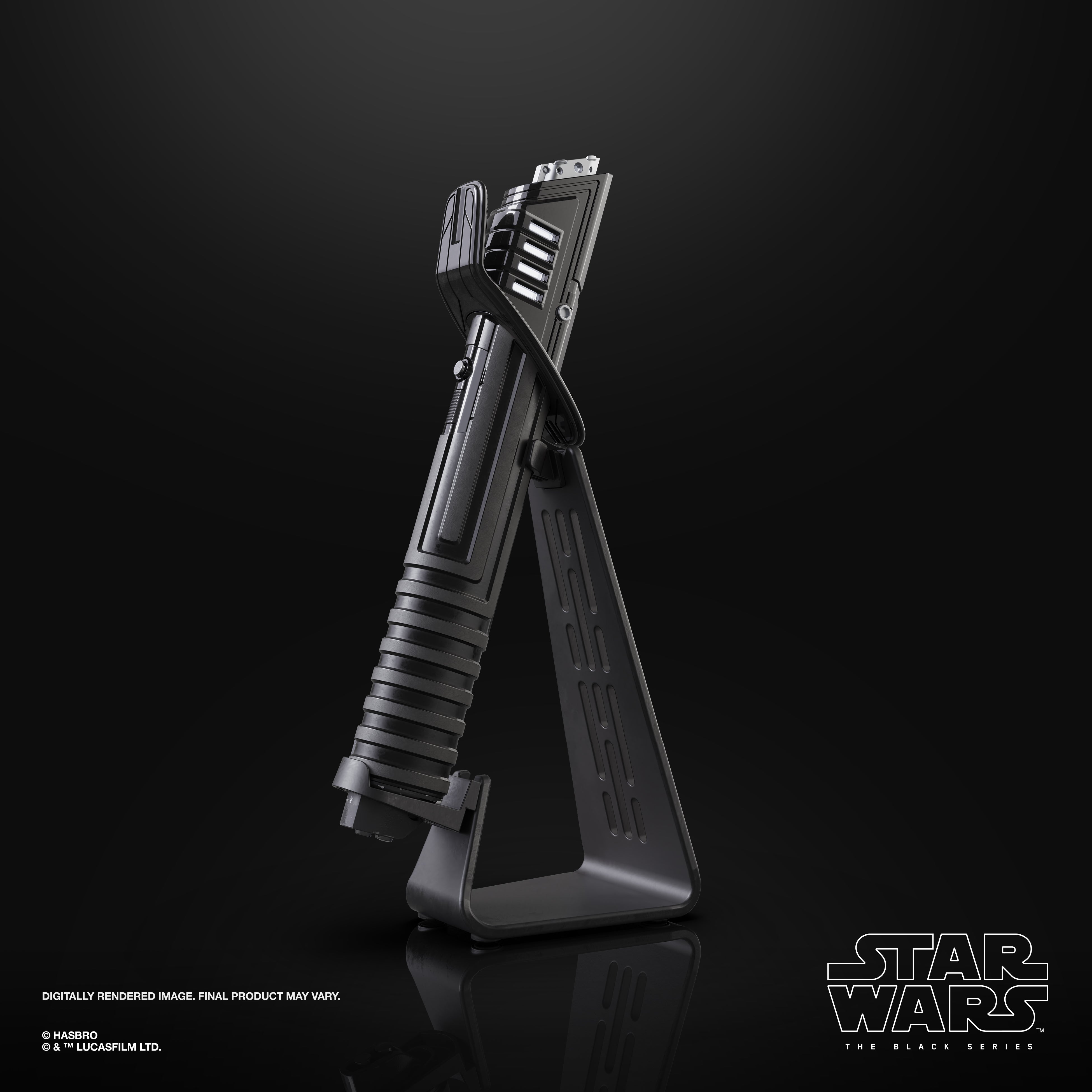 Star Wars The Black Series Mandalorian Darksaber Force FX Elite Lightsaber - Premium Collectible Replica for Display & Cosplay - Perfect for Star Wars Fans, Collectors & Role-Playing Scenes