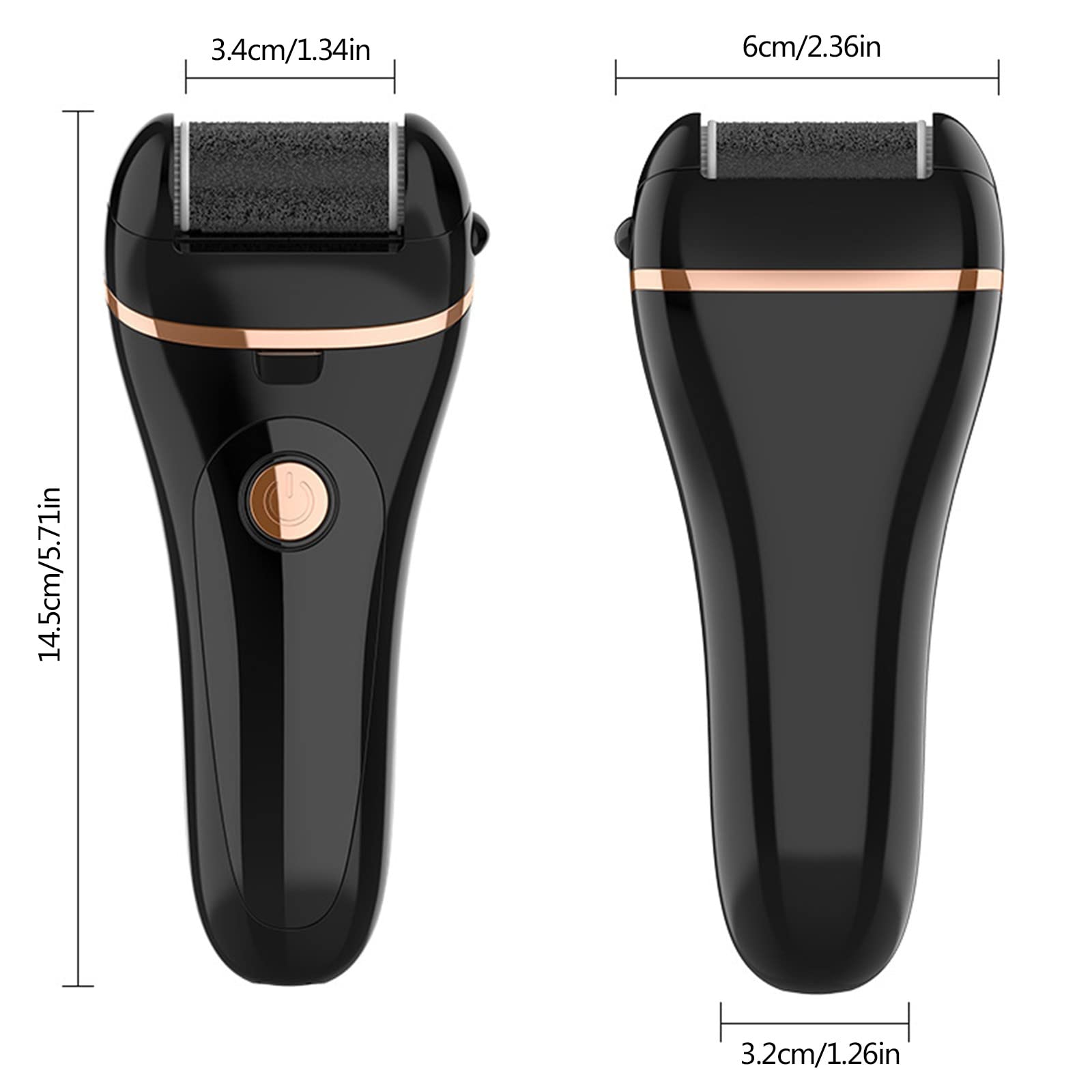 Electric Foot File with Digital Display - Waterproof Pedicure Grinder for Dead Skin, Dry & Cracked Feet - At-Home Spa Pedicure & Foot Care Solution for Soft, Smooth Feet