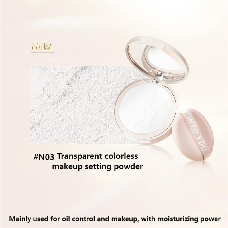 INTO YOU Lightweight Clear Foundation Powder - Oil Control & Natural Finish for Flawless Skin | Perfect for Daily Wear & Special Occasions