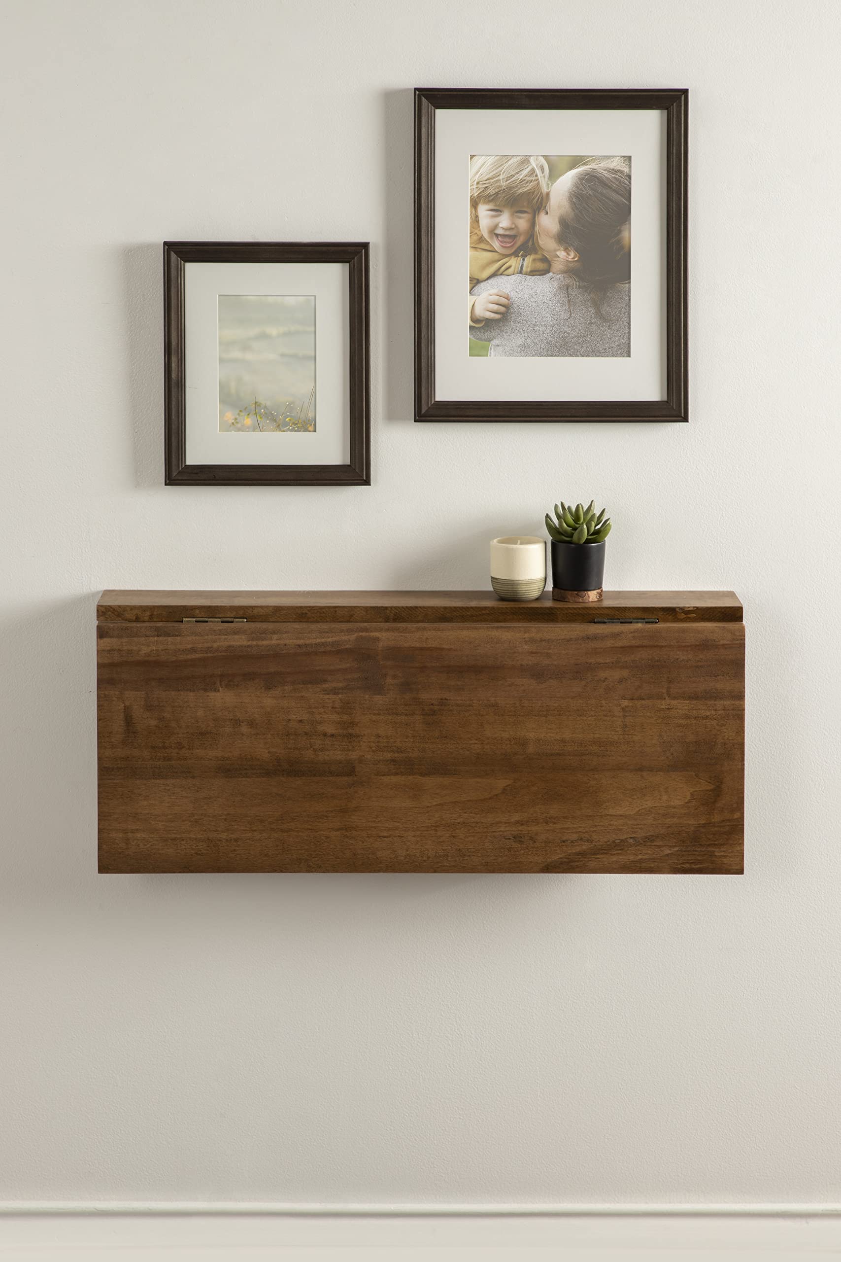 Kate and Laurel Corblynd Farmhouse Wall Mounted Floating Desk - 30