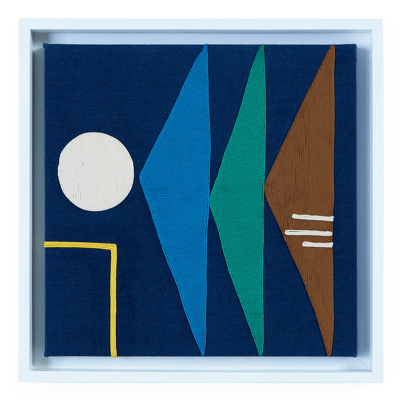 Monterey Triangles Corded Art - Modern Geometric Wall Decor for Living Room, Bedroom & Office | Perfect for Home & Office Decoration