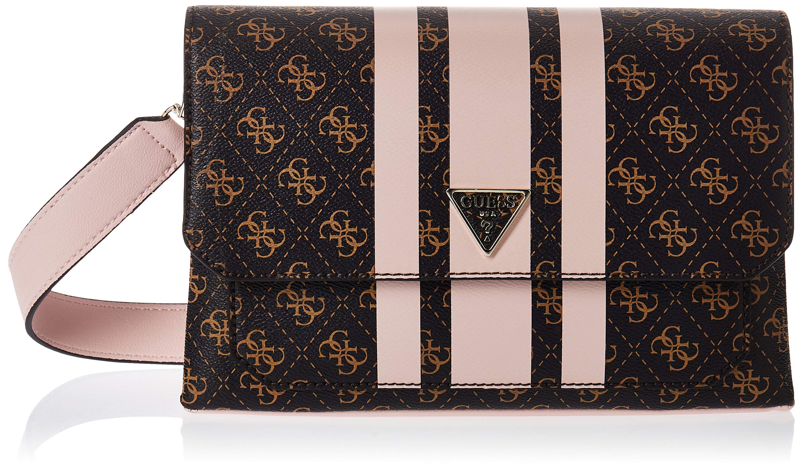 GUESS Ambrose Flap Shoulder Bag for Women - Stylish Crossbody Purse with Adjustable Strap, Perfect for Work, Travel & Everyday Use