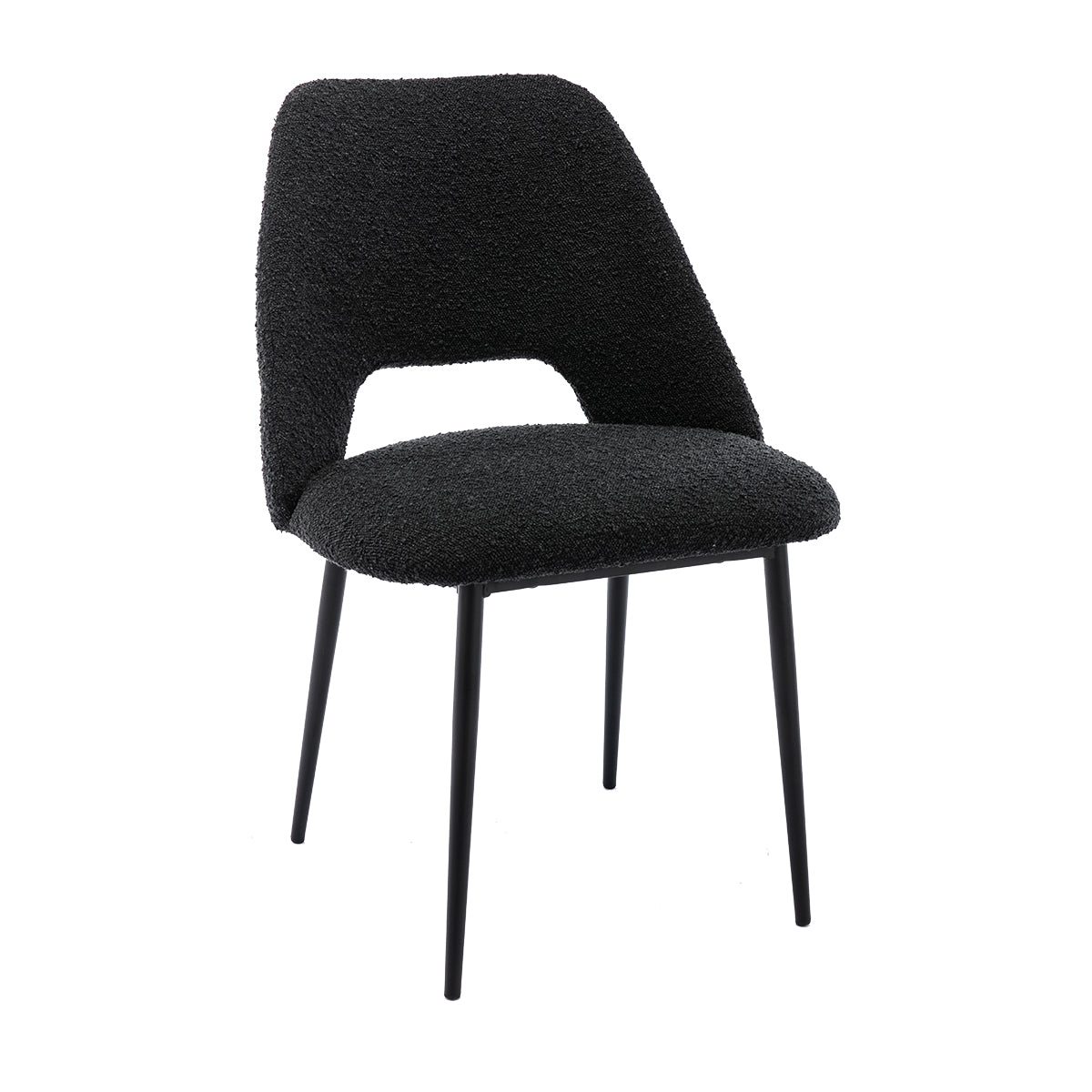 Belmont Boucle Dining Chair - Modern Upholstered Accent Chair for Kitchen, Dining Room & Office - Comfortable & Stylish Seating Solution