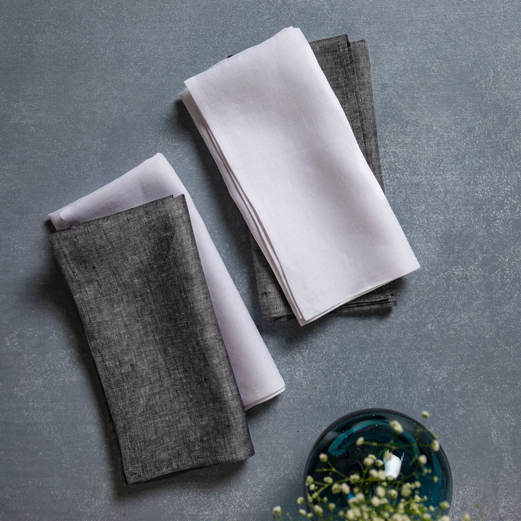 Premium Linen Napkins for Dining - Eco-Friendly & Elegant Table Linens for Weddings, Parties, and Everyday Use
