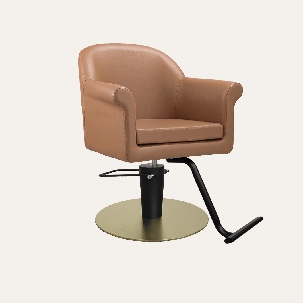 Premium Hudson Salon Chair - Professional Hydraulic Barber & Stylist Chair for Hairdressing, Beauty Salon & Home Use - Heavy Duty Adjustable Swivel Base with Footrest